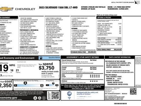 Used 2023 Chevrolet Silverado 1500 LT AWD/4WD image 3