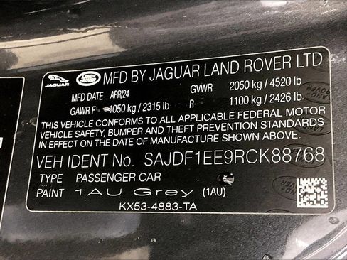 New 2024 Jaguar F-TYPE R-Dynamic image 10