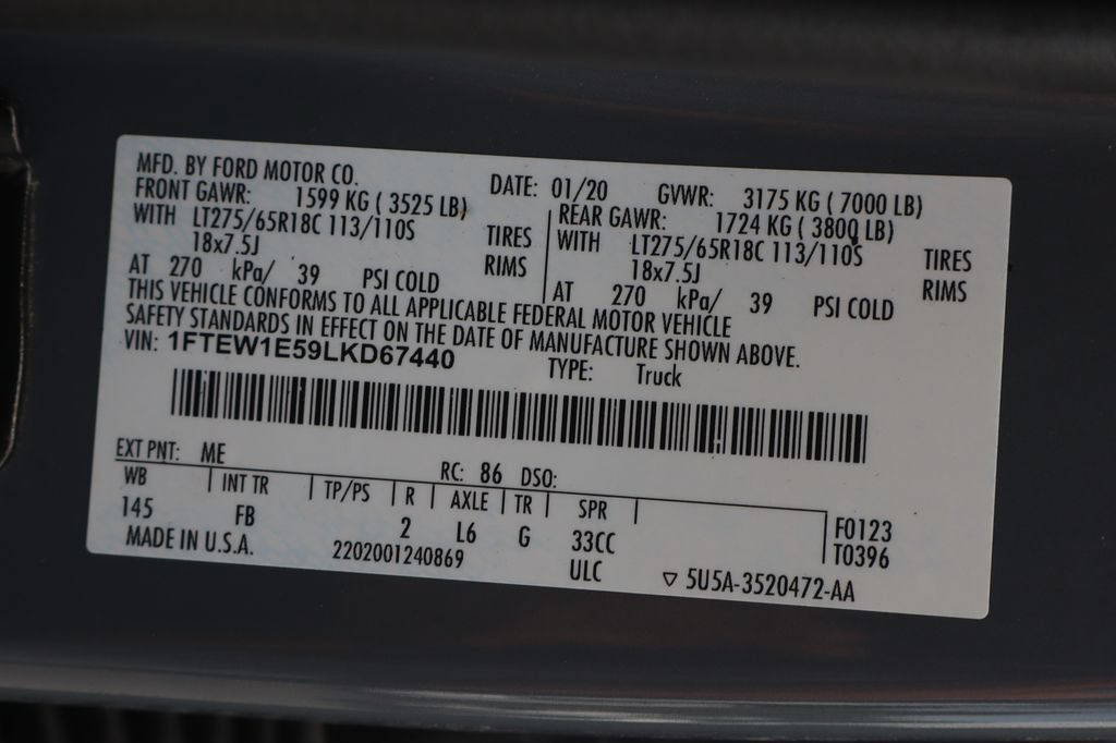Used 2020 Ford F150 XLT w/ Equipment Group 302A Luxury AWD/4WD image 63