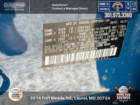 Used 2022 Subaru Outback Wilderness AWD/4WD image 30