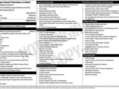 New 2026 Jeep Grand Cherokee Limited AWD/4WD image 28