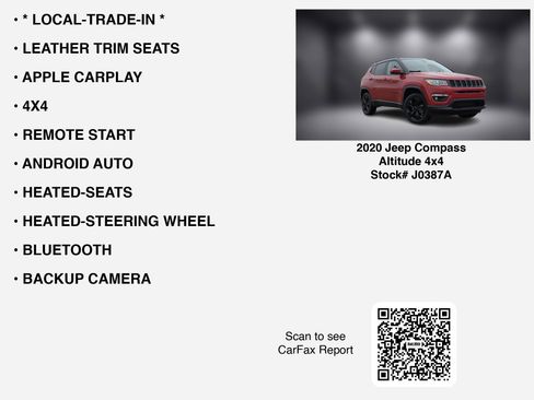 Used 2020 Jeep Compass Latitude AWD/4WD image 7