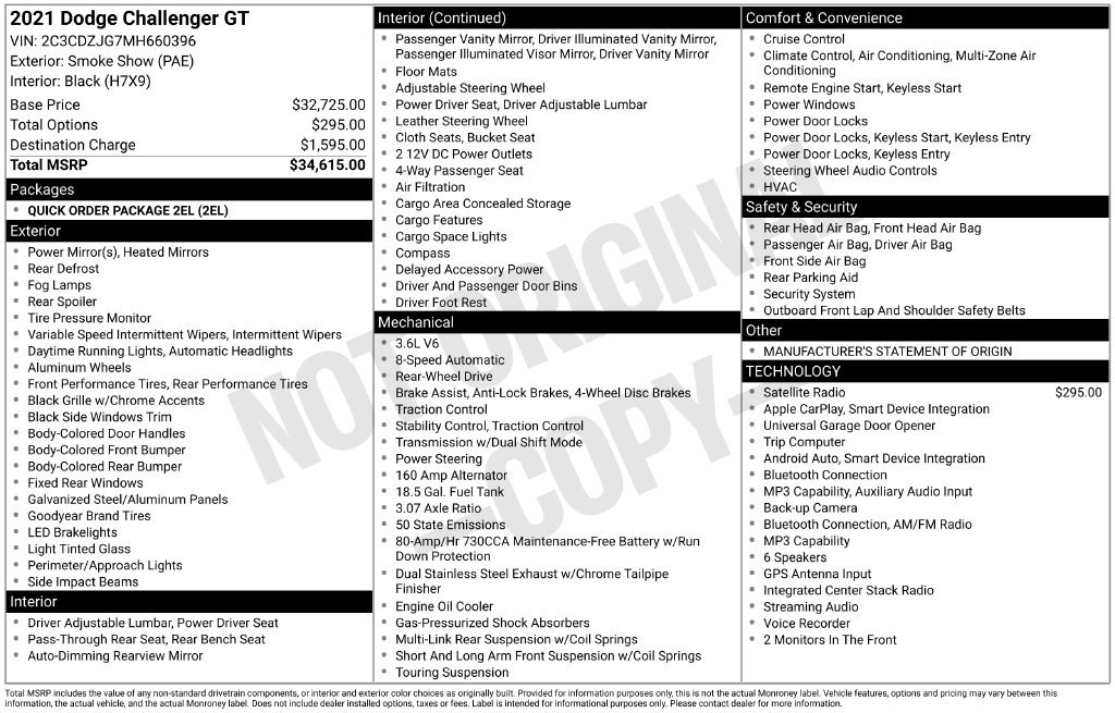 Used 2021 Dodge Challenger GT RWD image 2