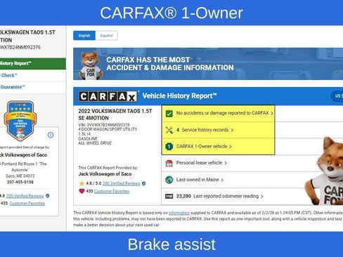 Used 2022 Volkswagen Taos SE image 11