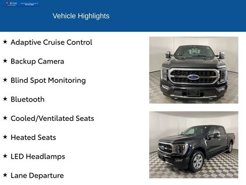 Used 2023 Ford F150 Platinum w/ Equipment Group 701A High image 2