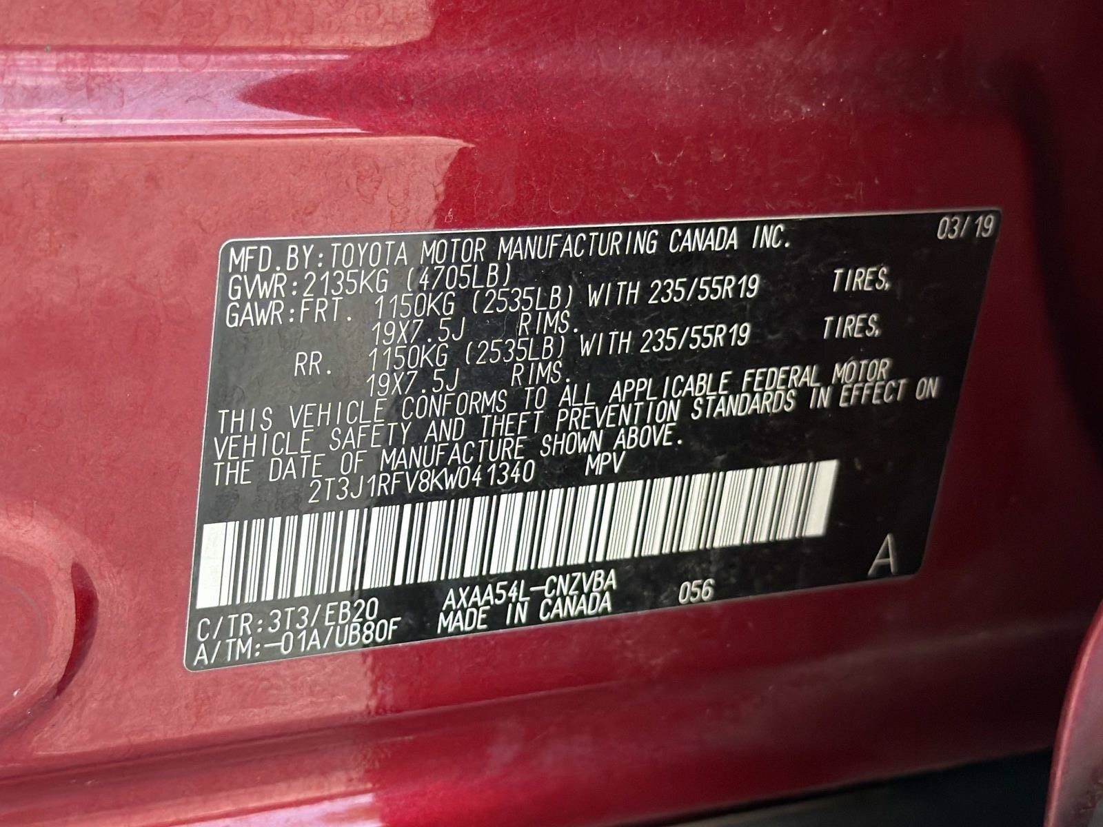 Used 2019 Toyota RAV4 Adventure w/ Cold Weather Package AWD/4WD image 35