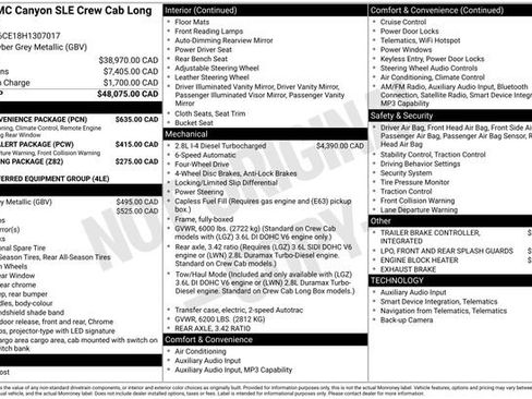Used 2017 GMC Canyon SLE w/ SLE Convenience Package AWD/4WD image 31