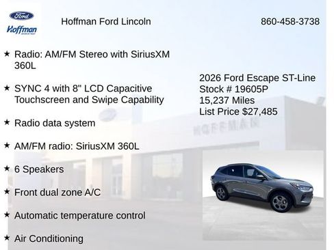 Certified 2026 Ford Escape ST-Line AWD/4WD image 12