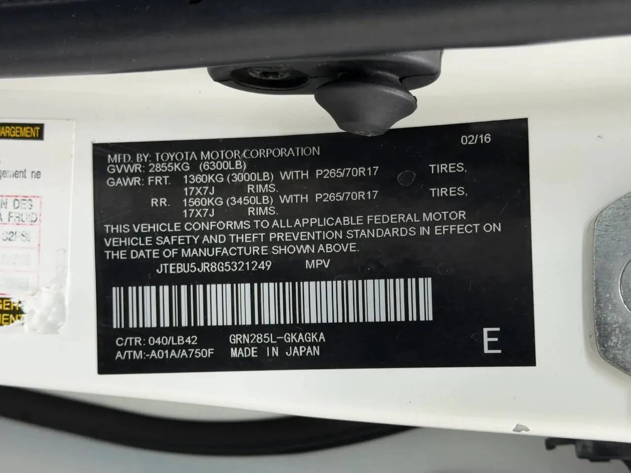 Used 2016 Toyota 4Runner SR5 Premium AWD/4WD image 45