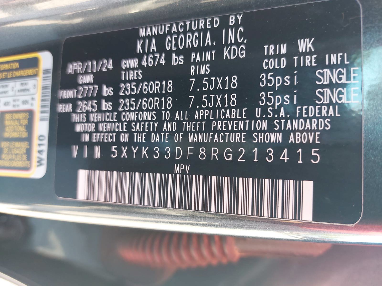 Used 2024 Kia Sportage EX FWD image 34
