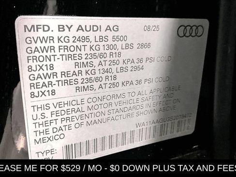 Used 2025 Audi Q5 Premium w/ Convenience Package AWD/4WD image 21