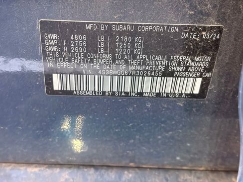 Used 2024 Subaru Legacy Sport AWD/4WD image 8