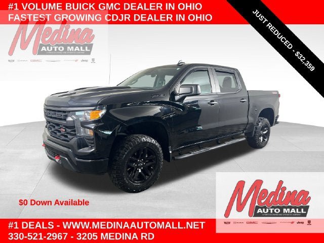 Used 2023 Chevrolet Silverado 1500 Custom Trail Boss w/ LPO, Dark Essentials Package AWD/4WD image 1