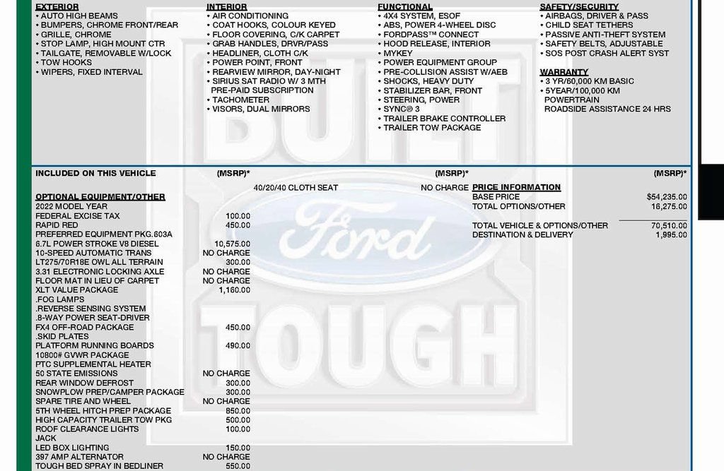 Used 2022 Ford F250 XLT w/ XLT Value Package AWD/4WD image 3