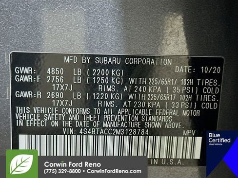 Used 2021 Subaru Outback Premium image 35