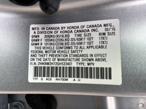 Used 2016 Honda CR-V EX-L image 7