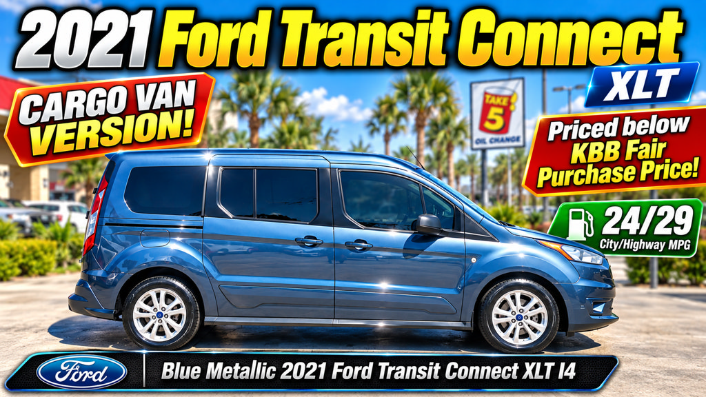 Used 2021 Ford Transit Connect XLT FWD image 1