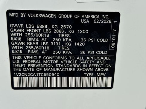 New 2026 Volkswagen Atlas Peak Edition AWD/4WD image 35