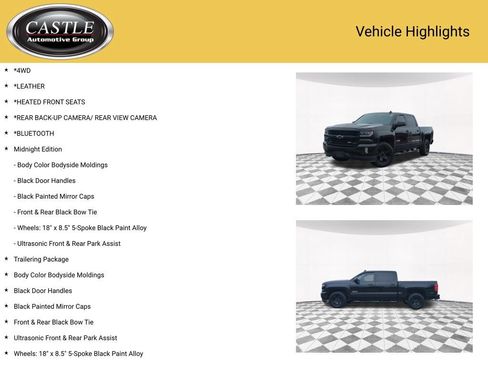 Used 2017 Chevrolet Silverado 1500 LTZ Z71 w/ Midnight Edition AWD/4WD image 3