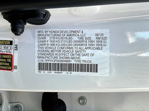Certified 2025 Honda Ridgeline RTL image 14