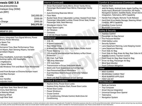 Used 2019 Genesis G80 3.8 image 3