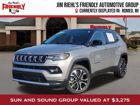Used 2023 Jeep Compass Limited w/ Sun and Sound Group AWD/4WD image 1