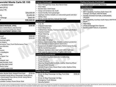 Used 2006 Chevrolet Monte Carlo SS w/ Convenience Package FWD image 4