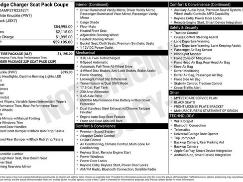 New 2026 Dodge Charger Scat Pack w/ Wheel & Tire Package AWD/4WD image 29