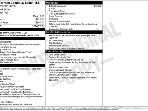 Used 2008 Chevrolet Cobalt LS FWD image 12