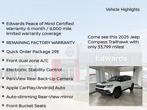 Used 2025 Jeep Compass Trailhawk AWD/4WD image 10