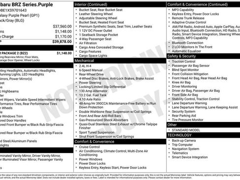 Used 2025 Subaru BRZ Limited w/ Popular Package 2 image 5