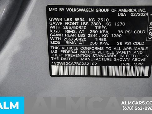 Used 2024 Volkswagen Atlas Cross Sport SE image 58