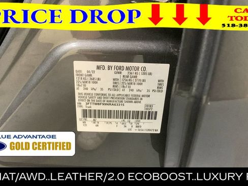 Certified 2022 Ford Maverick Lariat w/ Lariat Luxury Package AWD/4WD image 48