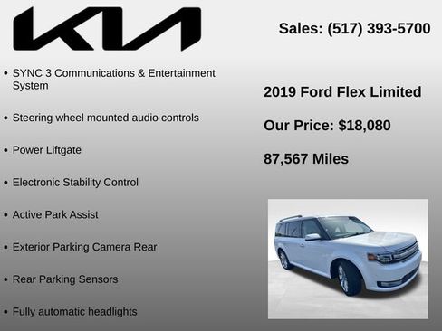 Used 2019 Ford Flex Limited w/ Equipment Group 303A AWD/4WD image 10