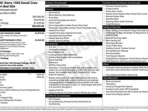 Used 2021 GMC Sierra 1500 Denali w/ Technology Package AWD/4WD image 7