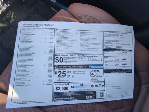 Used 2026 BMW X5 sDrive40i w/ Climate Comfort Package RWD image 18