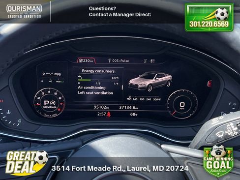 Used 2019 Audi A5 2.0T Premium Plus w/ Premium Plus AWD/4WD image 7
