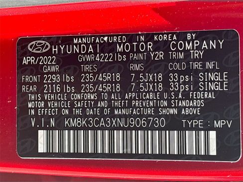 Used 2022 Hyundai Kona N Line AWD/4WD image 33