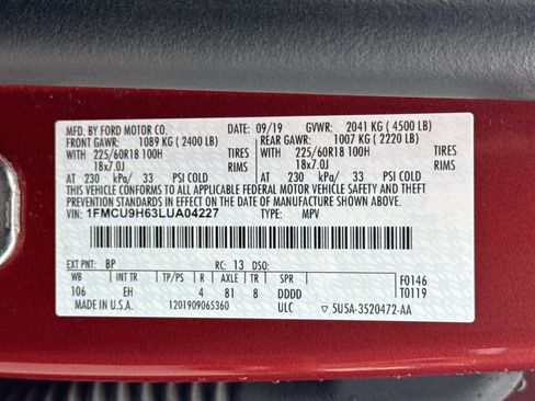 Used 2020 Ford Escape SEL AWD/4WD image 30