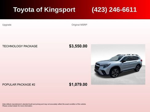 Used 2024 Subaru Ascent Limited w/ Technology Package AWD/4WD image 3