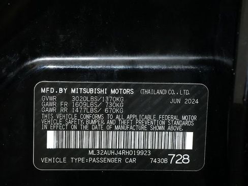 Used 2024 Mitsubishi Mirage ES FWD image 36