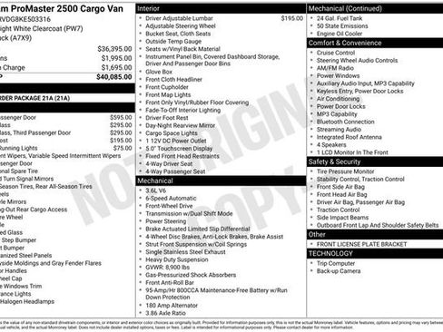 Used 2019 RAM ProMaster 2500 image 4