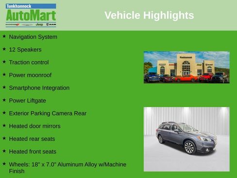 Used 2017 Subaru Outback 2.5i Limited AWD/4WD image 6