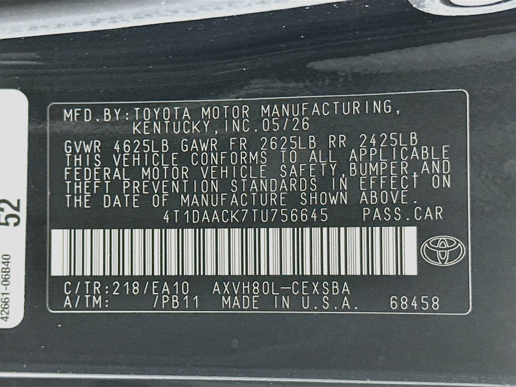 Used 2026 Toyota Camry SE w/ Convenience Package FWD image 12