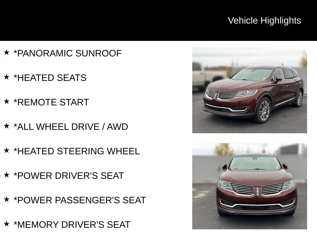 Used 2016 Lincoln MKX Reserve w/ Climate Package AWD/4WD image 5