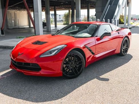 Used 2016 Chevrolet Corvette Stingray Coupe w/ Carbon Flash Badge Package image 1