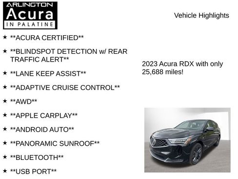 Used 2023 Acura RDX A-Spec AWD/4WD image 7