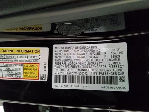 Used 2022 Honda Civic Sport image 37