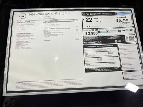 New 2026 Mercedes-Benz GLC 43 AMG AMG GLC 43 image 43