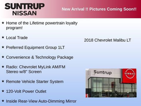 Used 2018 Chevrolet Malibu LT image 2